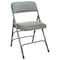 Flash Furniture Advantage Grey Padded Metal Folding Chair, Grey 1" Fabric Seat DPI903F-GG - alternate 1